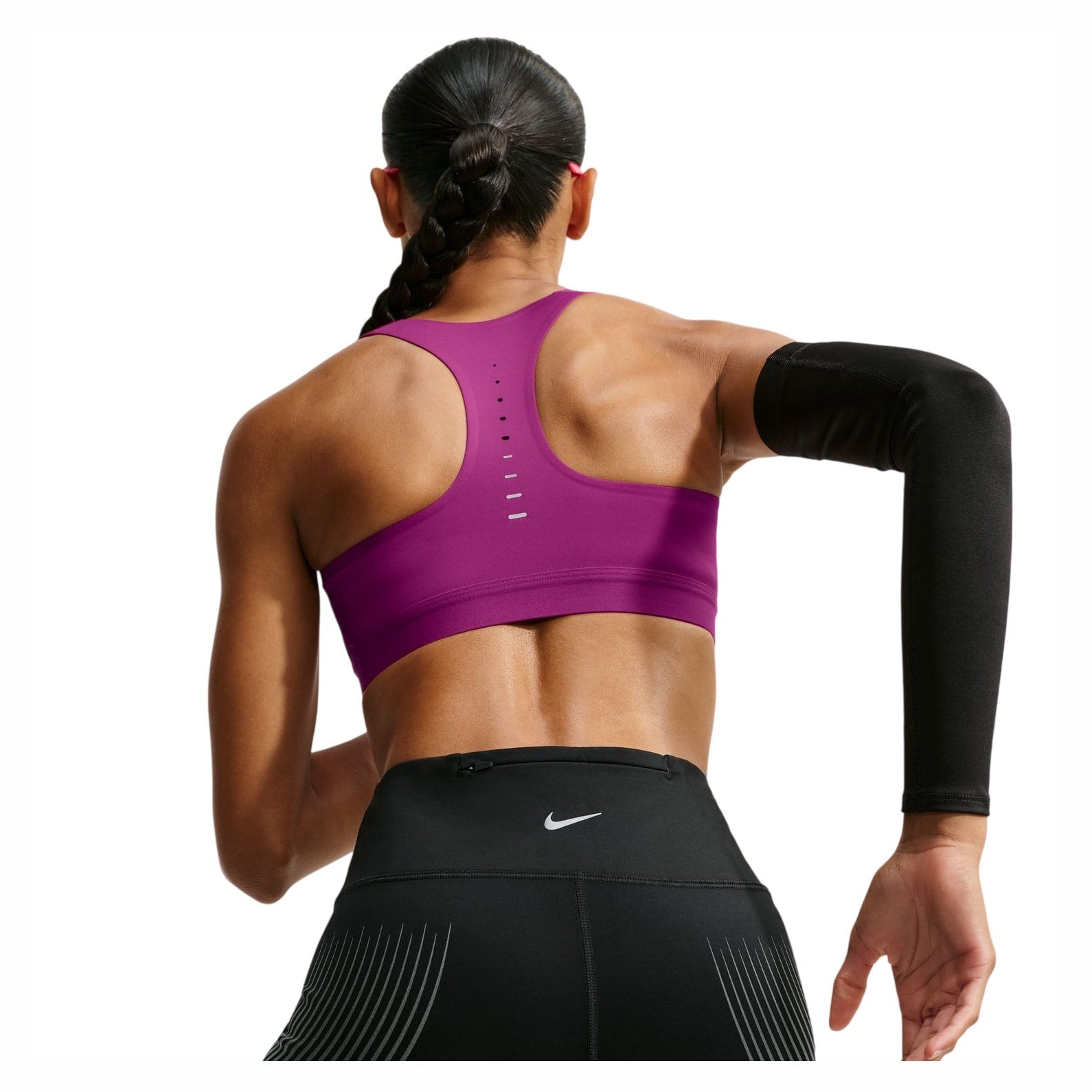 Nike Swift Womens High-Support Lightly Lined Sports Bra - True Berry - image 2