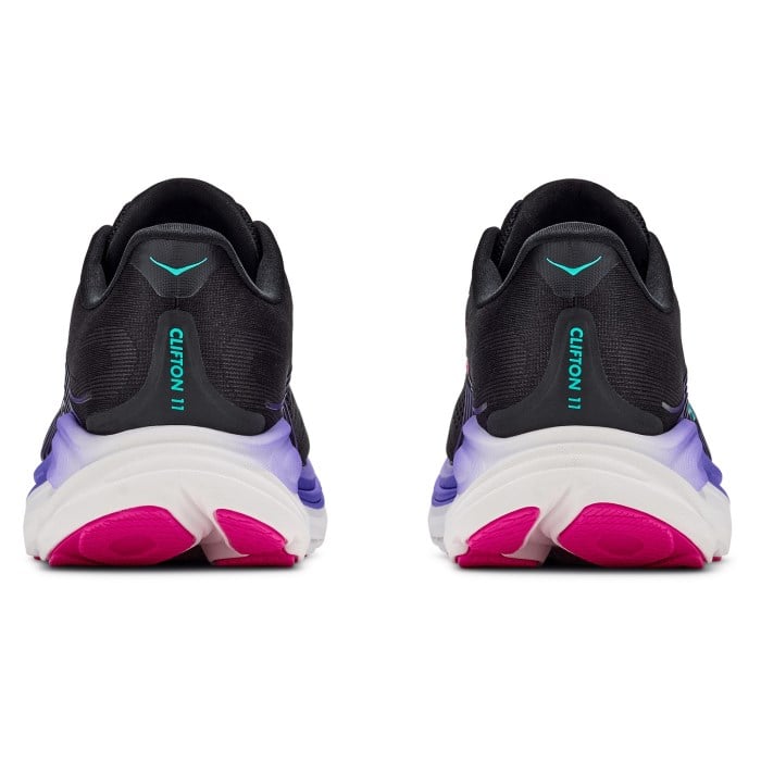 Hoka Clifton 11 - Womens Running Shoes - Black/Neon Nebula - image 5