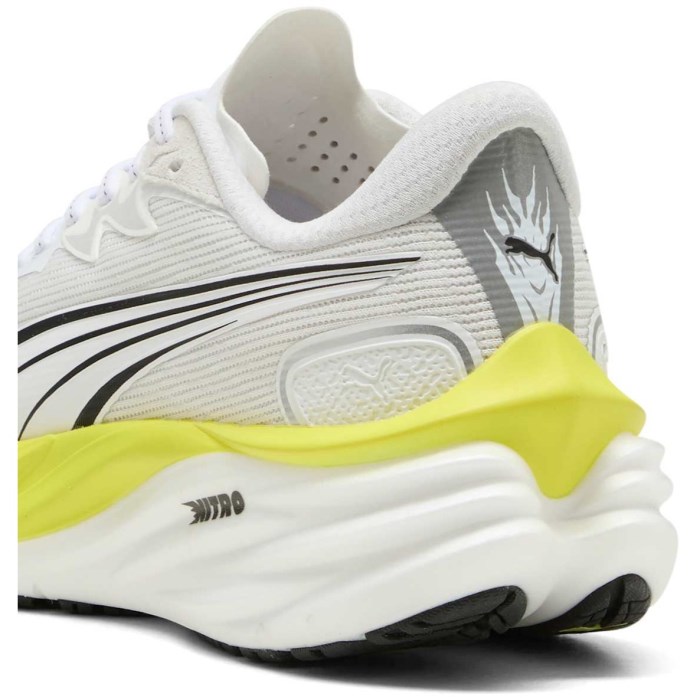 Puma Velocity Nitro 4 - Mens Running Shoes - Puma White/Lux Lime
