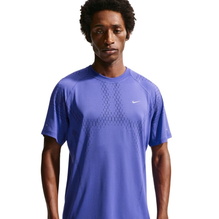 Nike Stride Plus Mens Short Sleeve Running Top - Lapis/Deep Royal Blue/Refelctive Silver