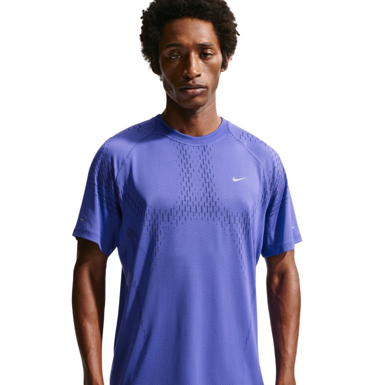 Nike Stride Plus Mens Short Sleeve Running Top - Lapis/Deep Royal Blue/Refelctive Silver
