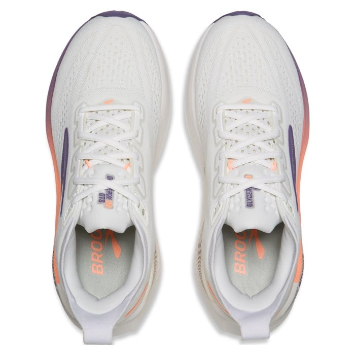 Brooks Glycerin GTS 23 - Womens Running Shoes - White/Mulled Grape/Clear - image 4