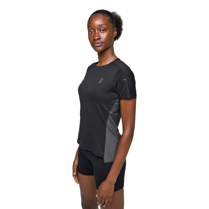 On Running Performance-T Womens Running T-Shirt - Black/Eclipse