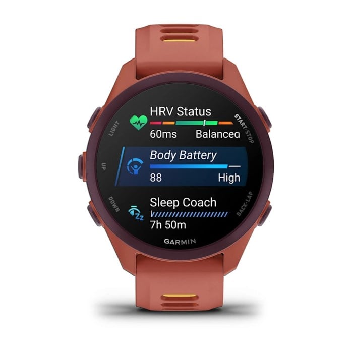 Garmin Forerunner 170 Music GPS Smartwatch - Red Pink/Mango - image 7