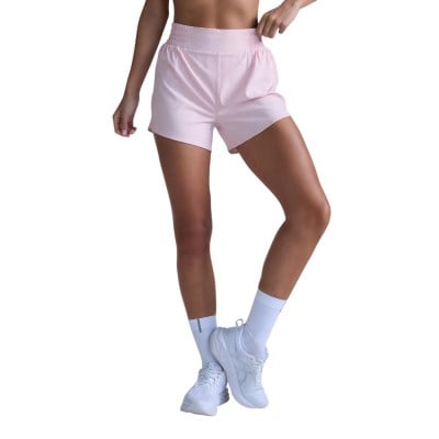 2XU Aero Hi-Rise 4 Inch Womens Shorts - Pink Frost/Pink Reflective