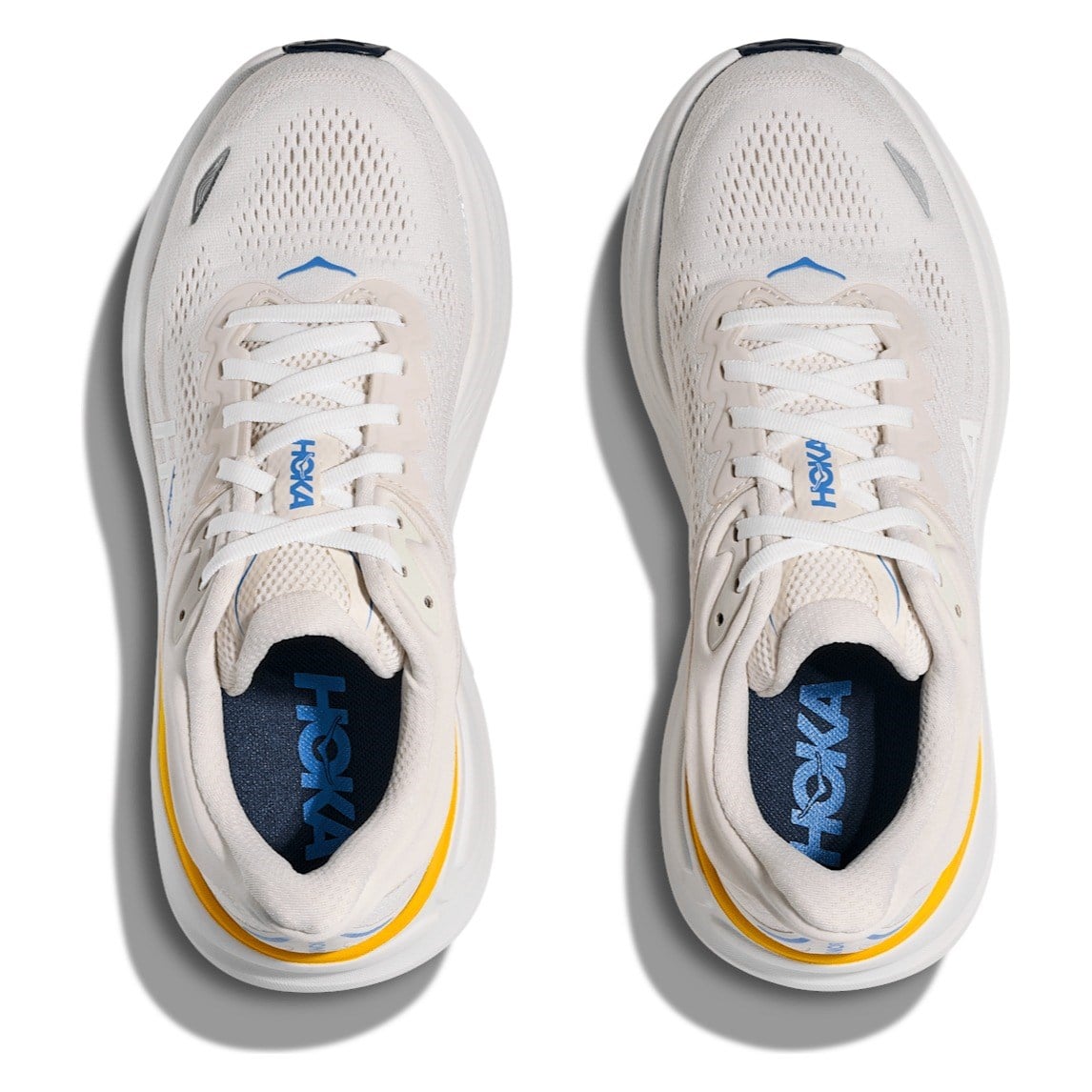 Hoka Bondi 9 - Womens Running Shoes - White/Grout - image 3