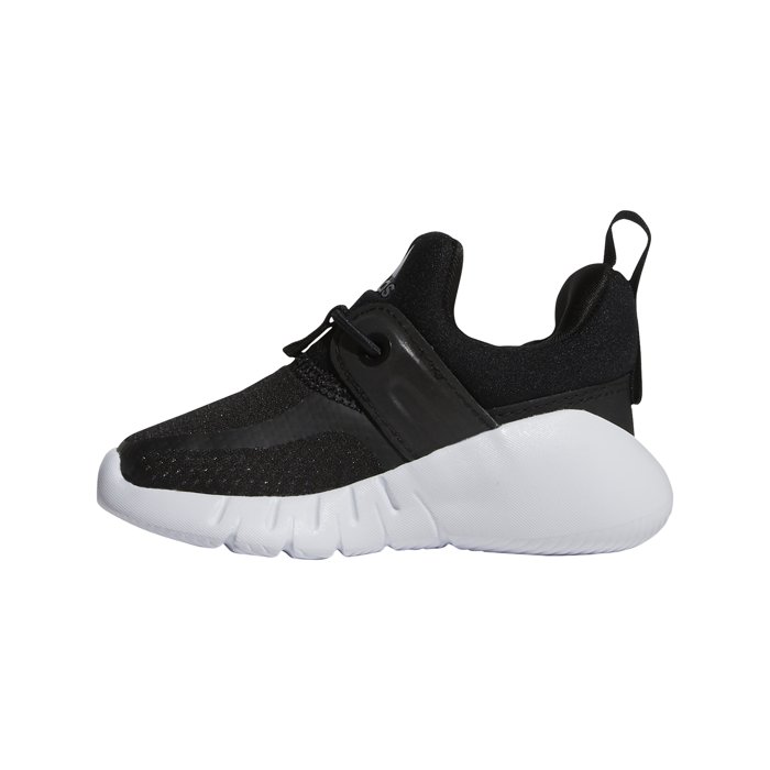 Adidas Rapidazen - Slip-On Toddler Sneakers - Black/Silver Metallic/White