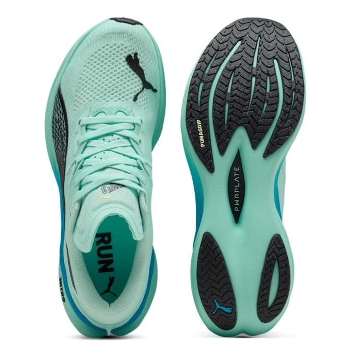 Puma Deviate Nitro 3 - Mens Running Shoes - Mint Melt/Speed Blue