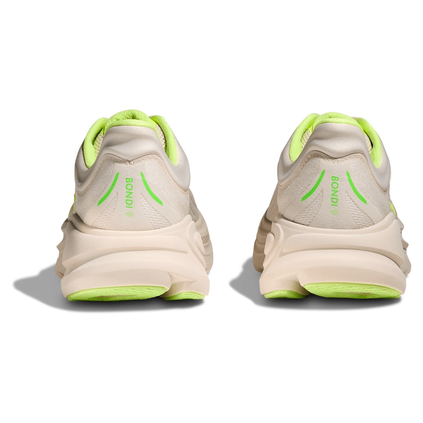 Hoka Bondi 9 - Mens Running Shoes - Grout/Neon Yuzu