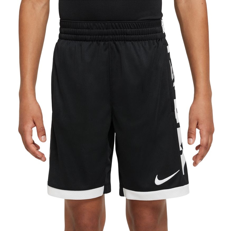 Nike Dri-Fit Trophy Print Kids Boys Training Shorts - Black/White