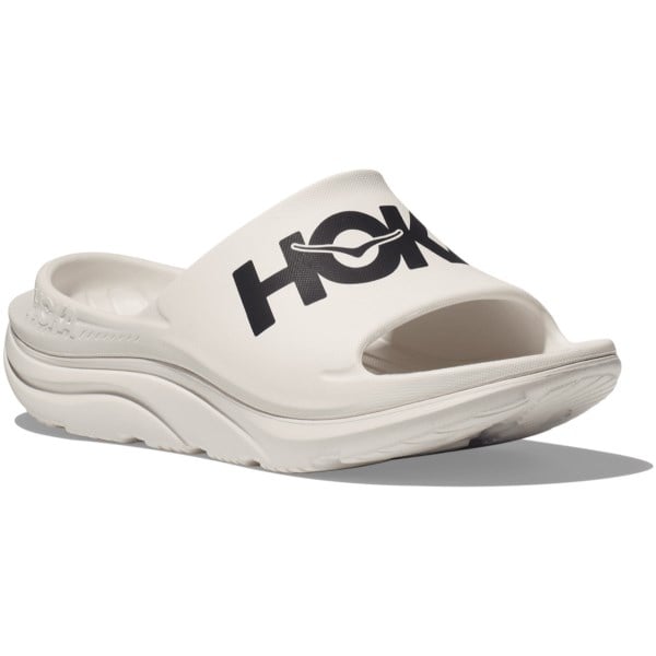 Hoka Ora Athletic Slide 3 - Unisex Recovery Slides - White/Black