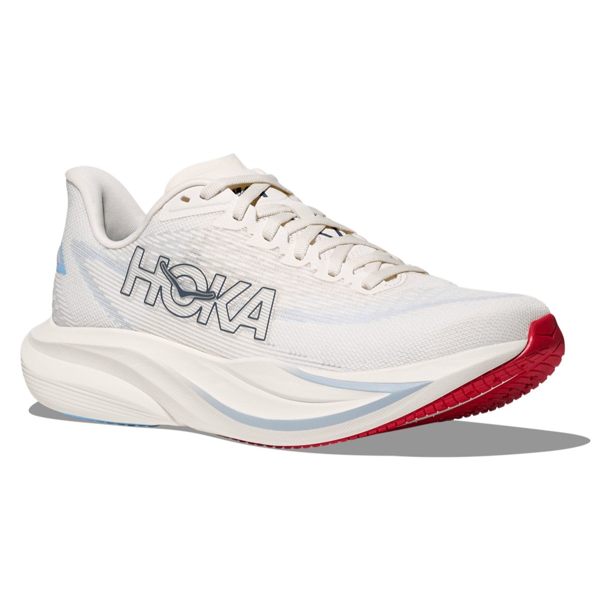 Hoka Mach 7 - Womens Running Shoes - Alabaster/Soaring Blue