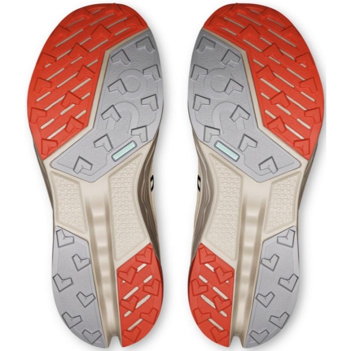 On Cloudsurfer Trail 2 - Womens Trail Running Shoes - Ivory/Salmon