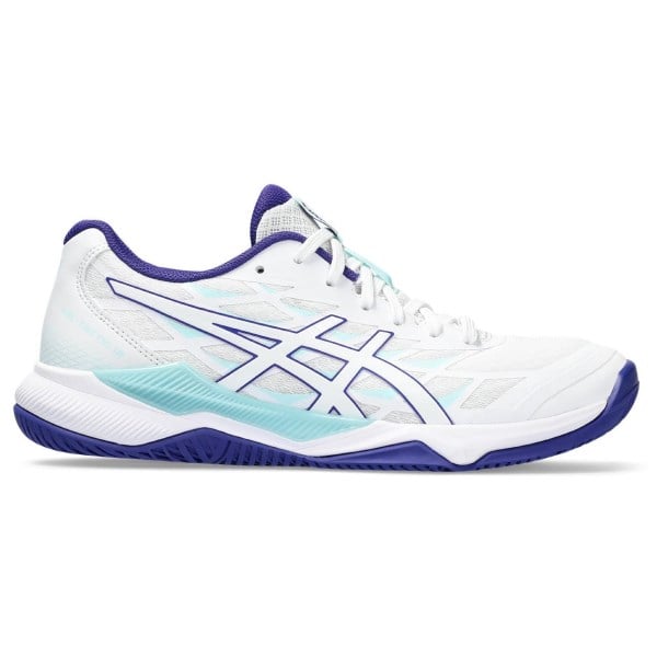 Asics Gel Tactic 12 - Womens Indoor Court Shoes - White/Eggplant