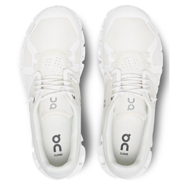 On Cloud 5 - Womens Running Shoes - Undyed White/White
