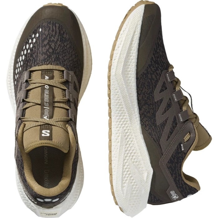 Salomon Aero Glide 3 GRVL - Mens Running Shoes - Wren/Vanilla Ice/Coyote Brown