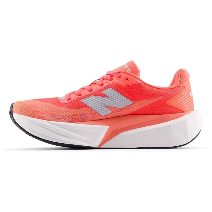 New Balance FuelCell Rebel v5 - Womens Running Shoes - Urgent Red/White/Silver Metallic