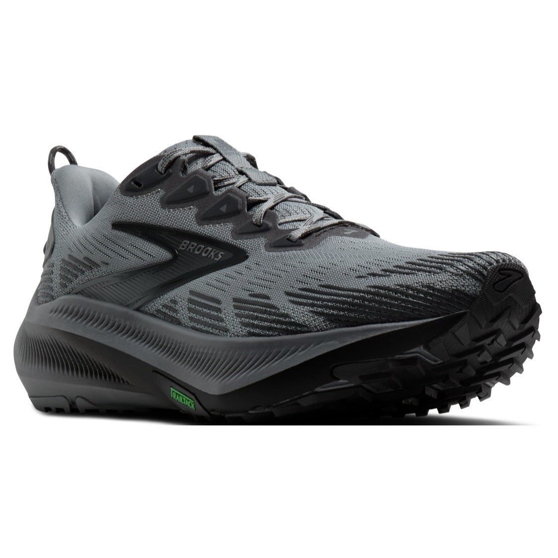 Brooks Ghost Trail - Mens Trail Running Shoes - Gray/Gray/Blackened Pearl