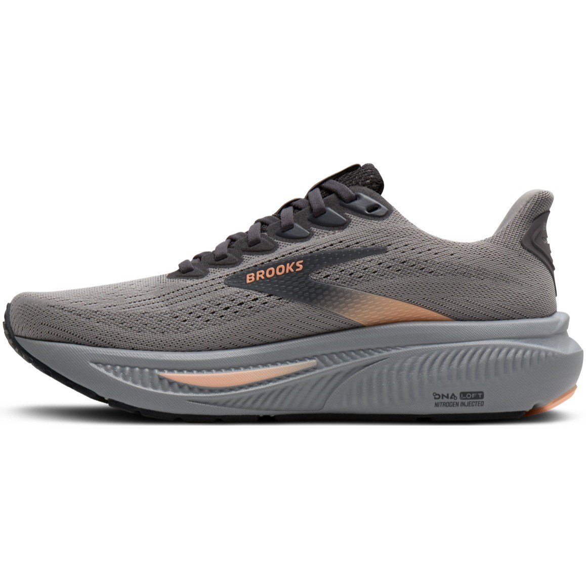Brooks Ghost 17 - Womens Running Shoes - Alloy/Blackened Pearl/Peach