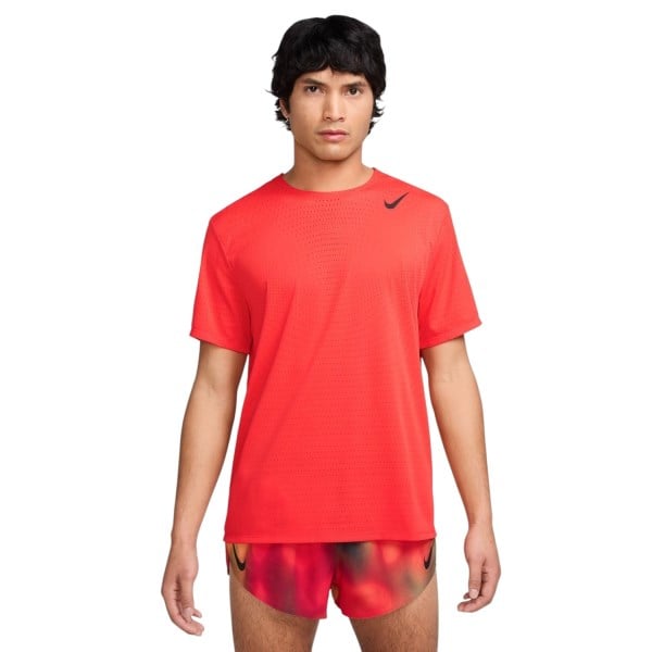 Nike Dri-Fit AeroSwift Running T-Shirt - Mens - Crimson/Black
