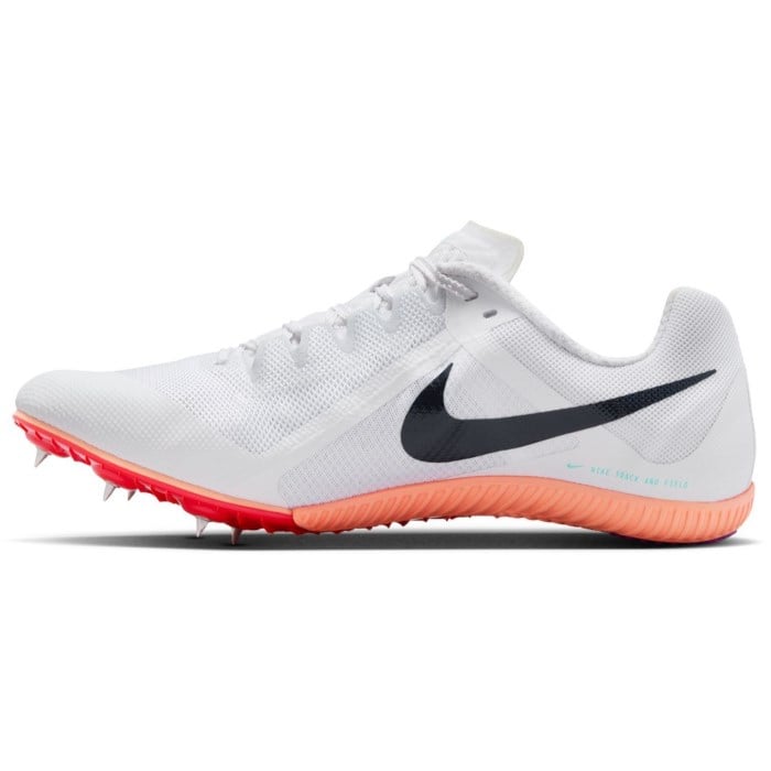 Nike Zoom Rival Multi - Unisex Track Running Spikes - White/Obsidian/Bright Crimson