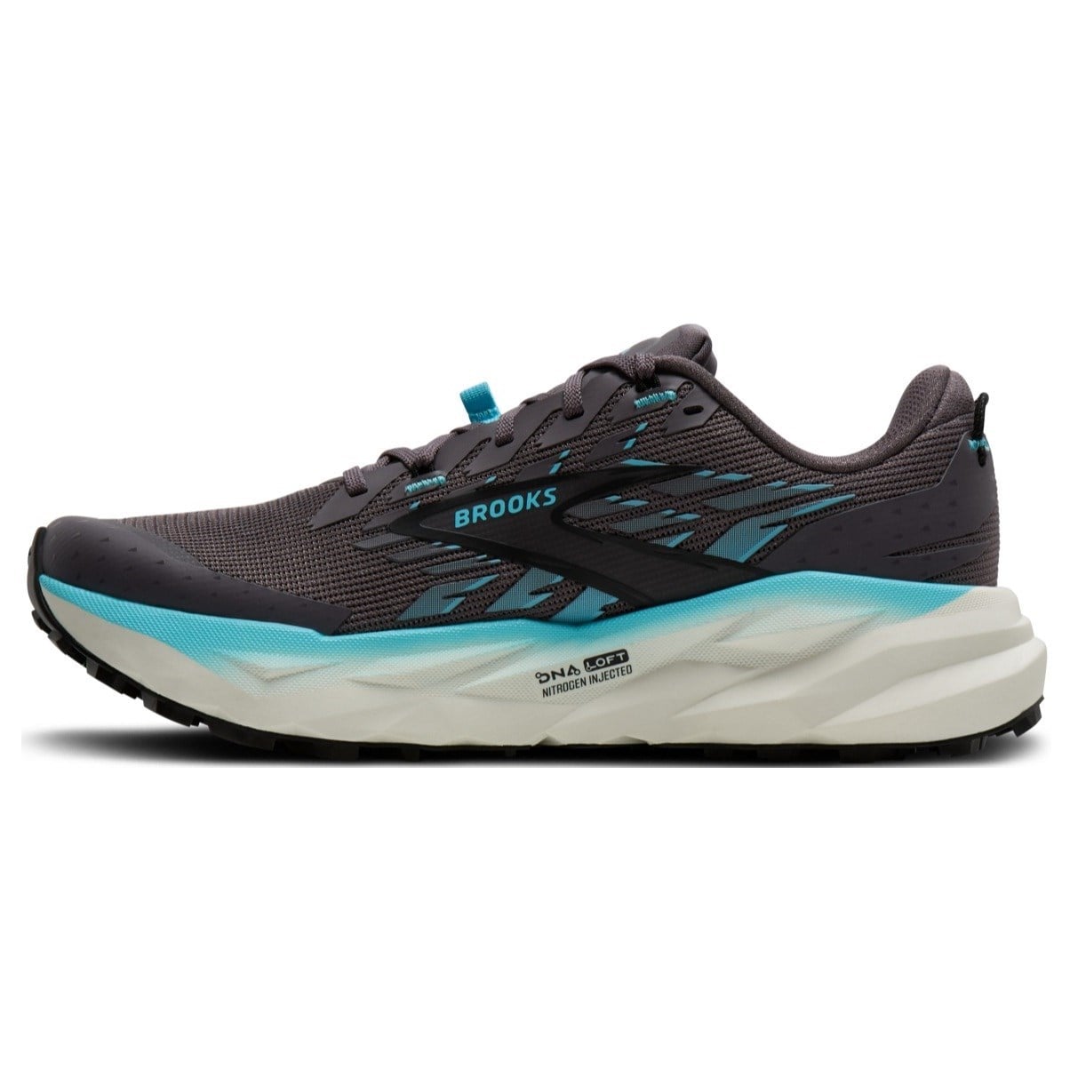 Brooks Cascadia 19 - Womens Trail Running Shoes - Rabbit/Black/Bluefish - image 2
