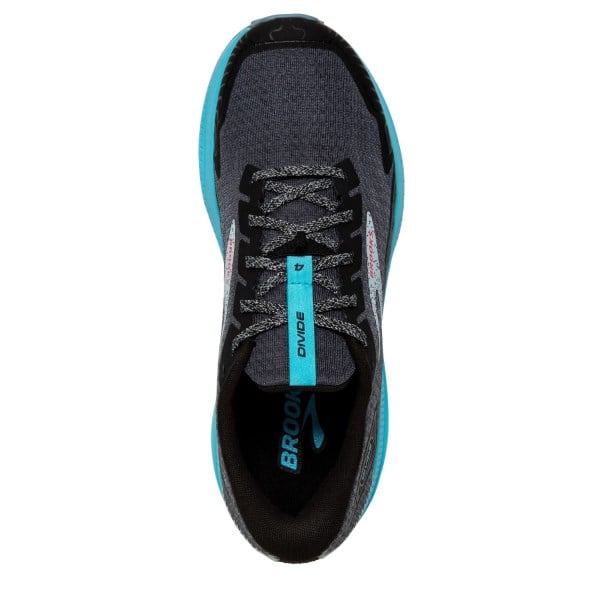 Brooks Divide 4 - Womens Trail Running Shoes - Black/Ebony/Bluefish