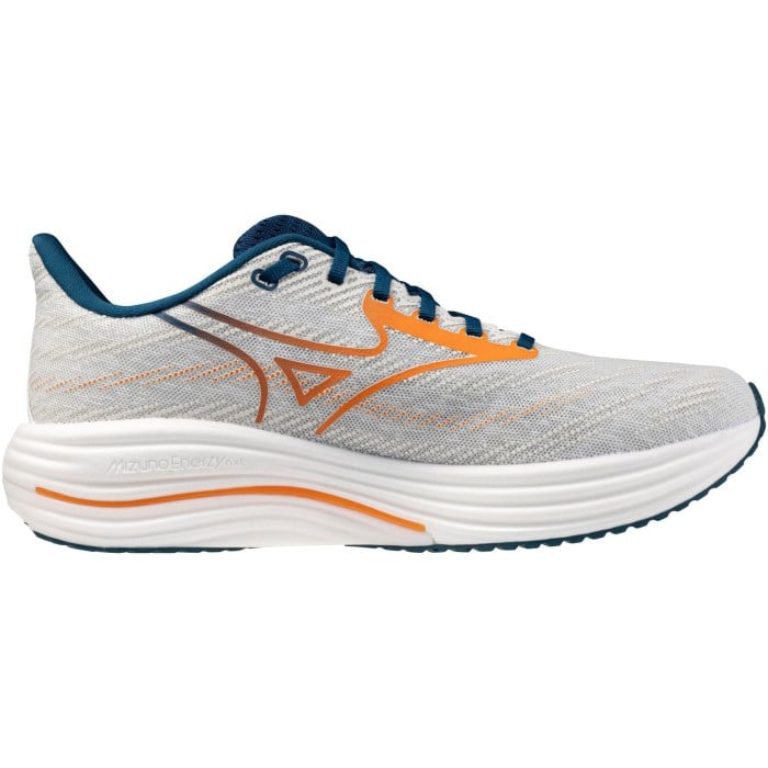 Mizuno Wave Rider 29 - Mens Running Shoes - GF White/Autun Sunset/Sailor Blue
