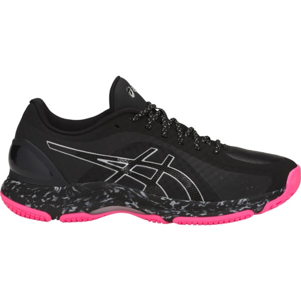 Asics Netburner Super FF - Womens Netball Shoes - Double Black/Pink