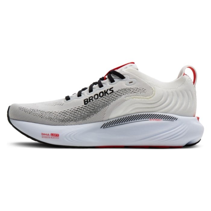 Brooks Adrenaline GTS 25 - Mens Running Shoes - White/Black/Red