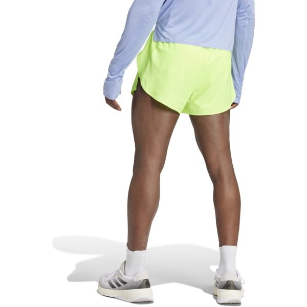 adidas Mens Adizero Essentials Split Shorts - Lucid Lemon
