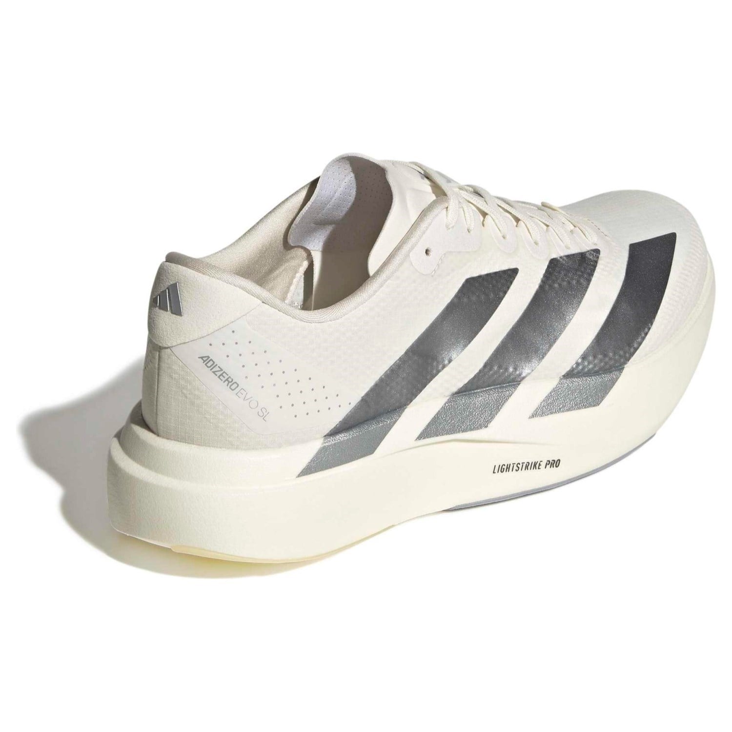 adidas Adizero Evo SL Woven - Mens Running Shoes - Core White/Core White/Halo Silver - image 5