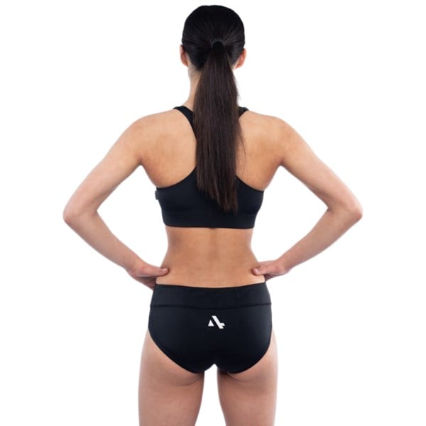 Sub4 Womens Sports Crop Top - Black