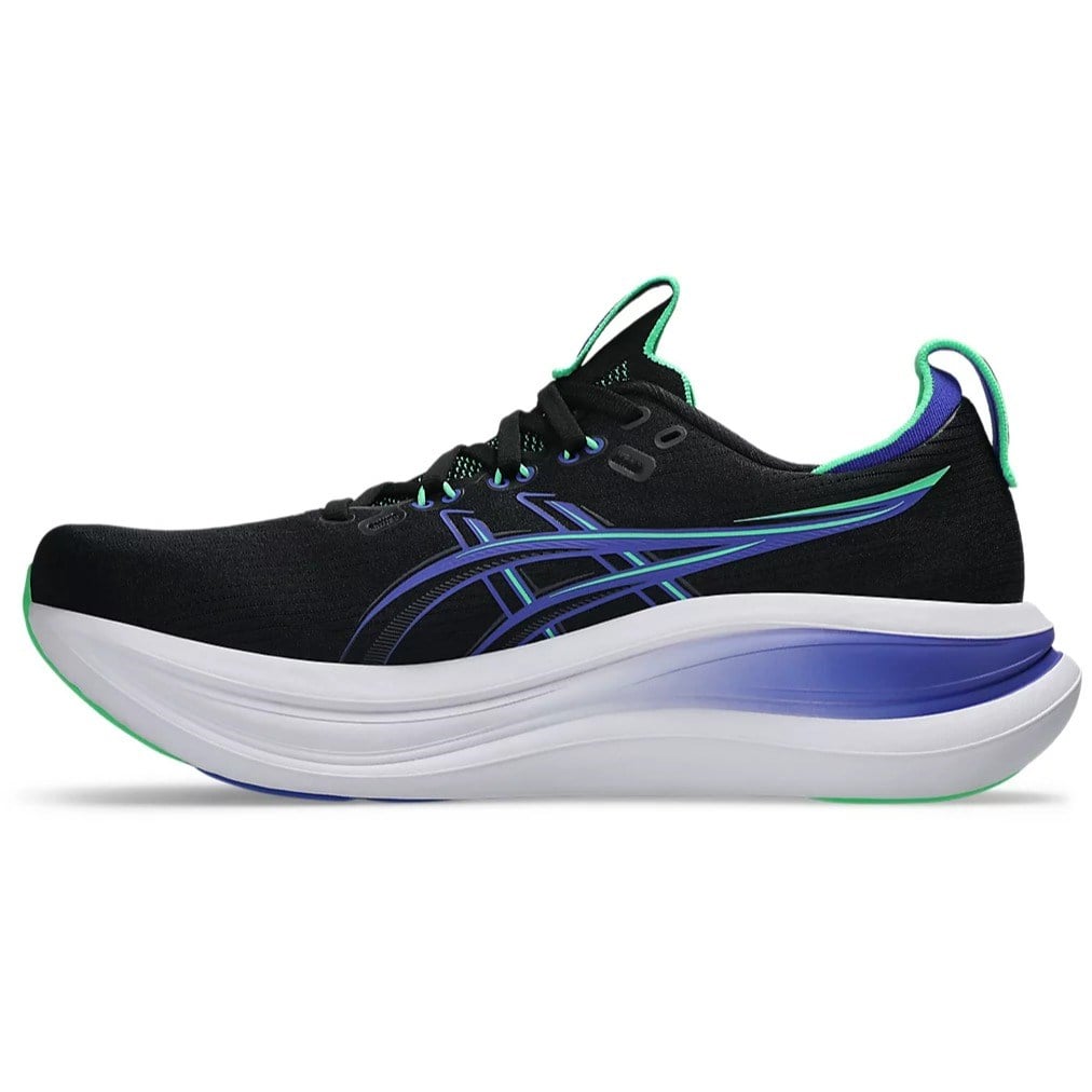 Asics Gel Nimbus 28 - Mens Running Shoes - Black/Cobalt Burst