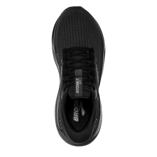 Brooks Glycerin GTS 21 - Womens Running Shoes - Black/Black/Ebony