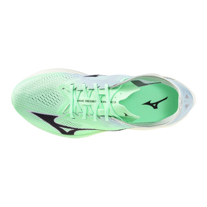 Mizuno Wave Rebellion Pro 3 - Unisex Road Racing Shoes - Neo Mint/Black