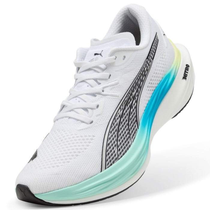 Puma Deviate Nitro 3 - Mens Running Shoes - White/Mint Melt