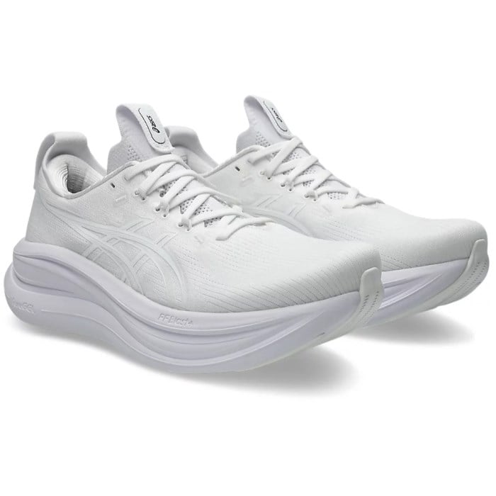 Asics Gel Nimbus 28 - Mens Running Shoes - White/White