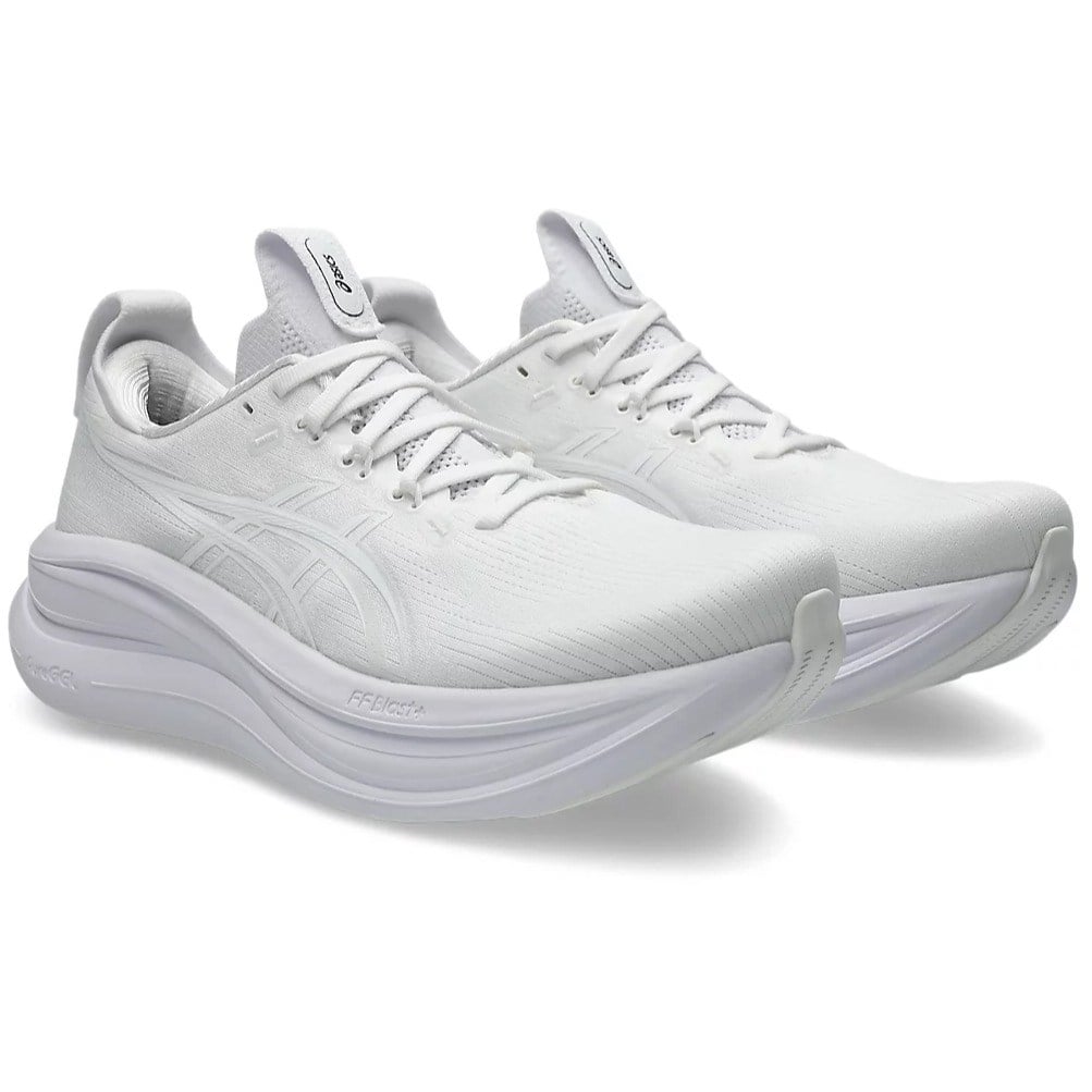 Asics Gel Nimbus 28 - Mens Running Shoes - White/White