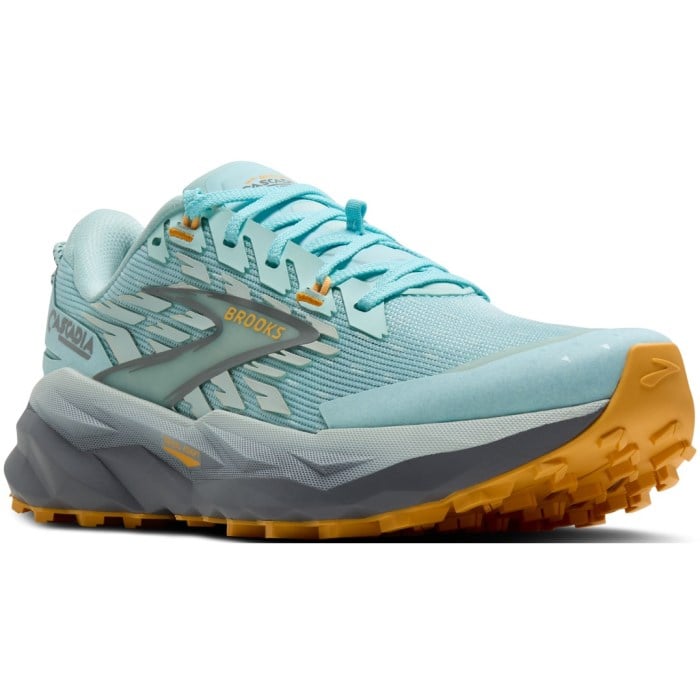 Brooks Cascadia 19 - Womens Trail Running Shoes - Clearwater/Primer Grey