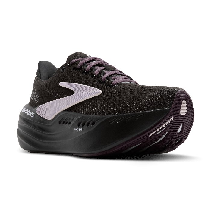 Brooks Glycerin Max - Womens Running Shoes - Black/Orchid Ice/Grey