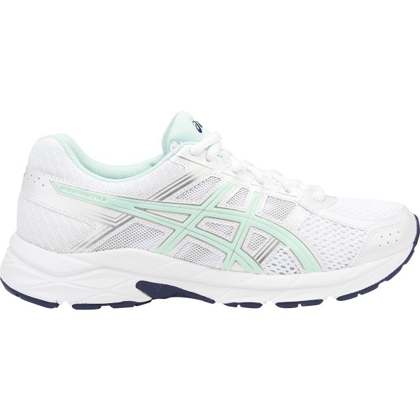Asics Gel Contend 4 - Womens Running Shoes - White/Bay/Silver