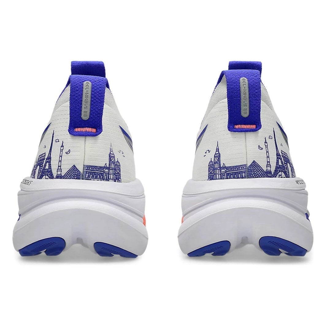 Asics Gel Nimbus 28 Paris Marathon - Unisex Running Shoes - Cream/Pure Silver