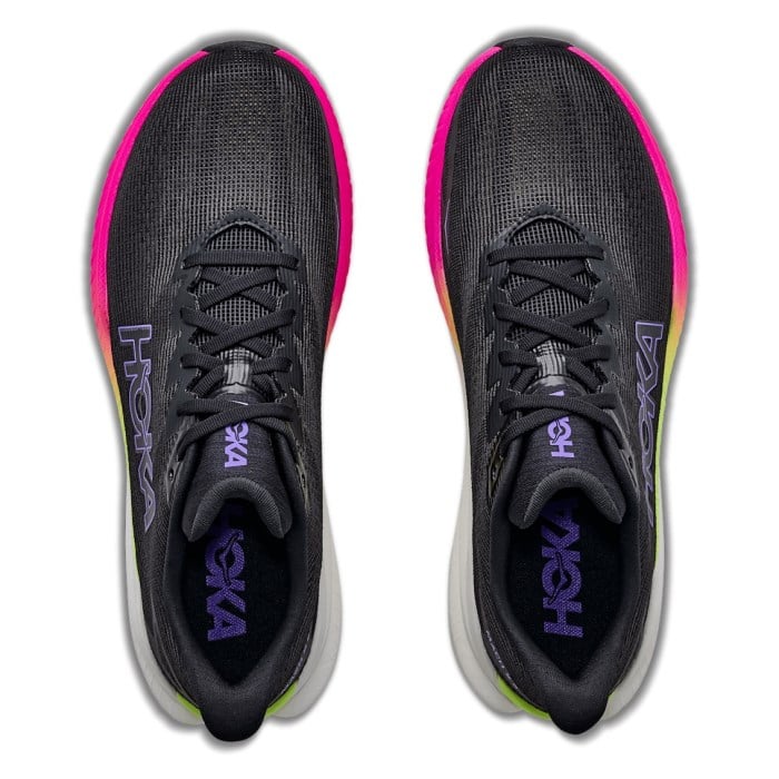 Hoka Mach X 3 - Mens Running Shoes - Black/Neon Nebula - image 2