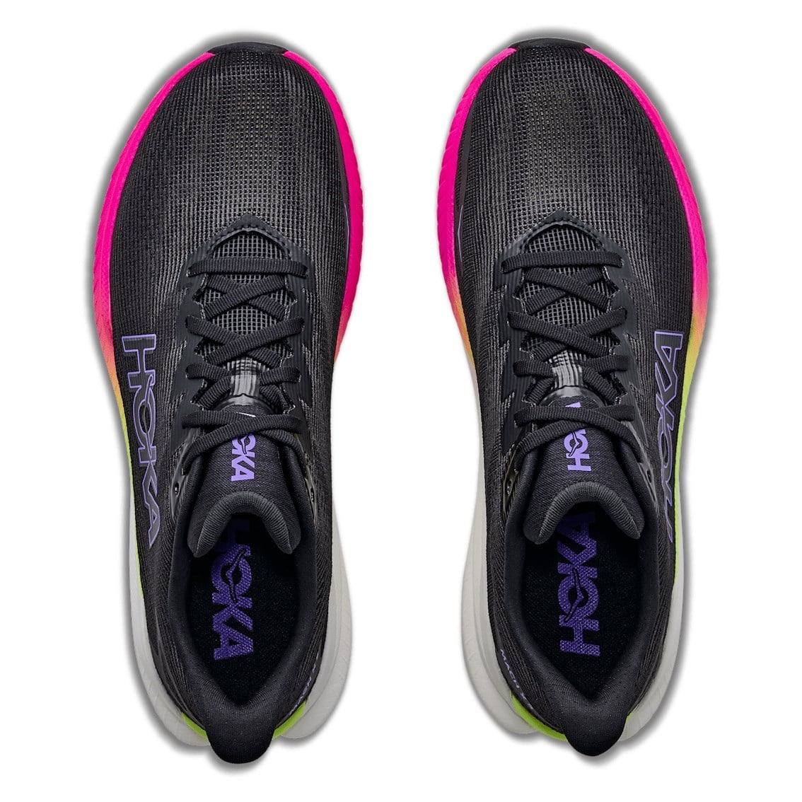 Hoka Mach X 3 - Mens Running Shoes - Black/Neon Nebula - image 2