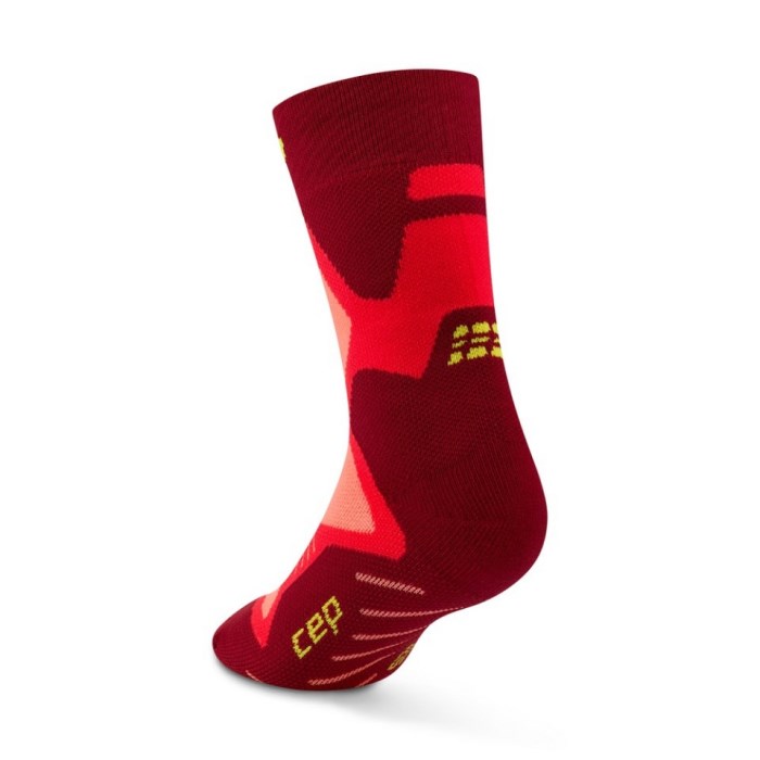 CEP Core Run Cushion Mid Cut Unisex Compression Socks - Red