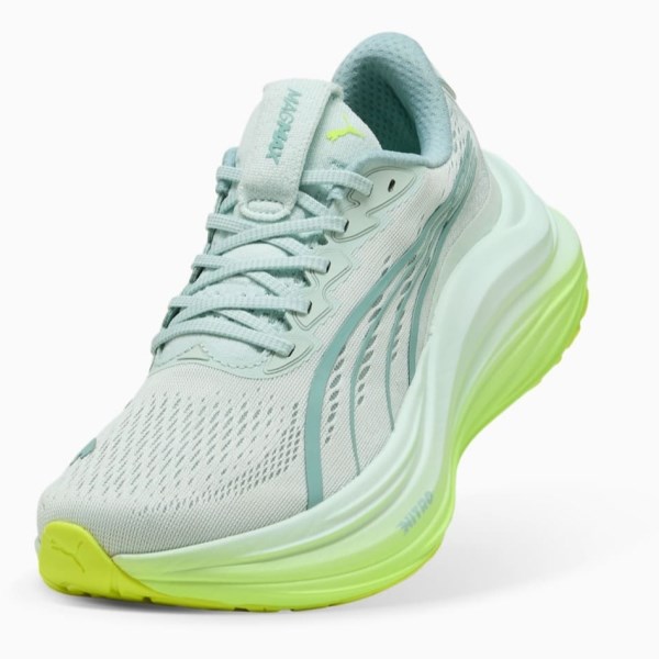Puma MagMax Nitro - Womens Running Shoes - Peaceful Blue/Yellow Alert