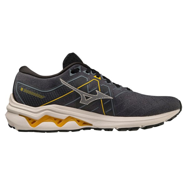 Mizuno Wave Inspire 18 - Mens Running Shoes - Black/Wind Chime/Gold Fusion