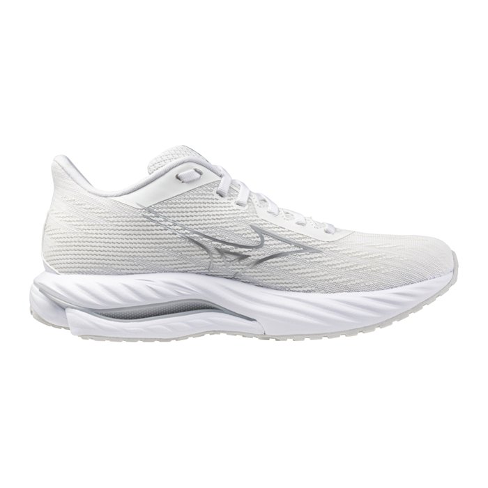 Mizuno Wave Inspire 21 - Womens Running Shoes - White/Silver/Harbour Mist