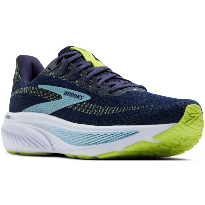 Brooks Ghost 17 - Mens Running Shoes - Peacoat/Lime/Blue